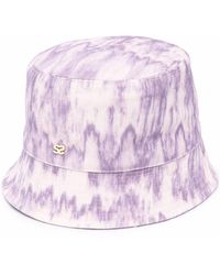 Femme Accessoires Chapeaux Bob à plaque logo Coton Sandro en coloris Violet 