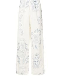 Amir Slama - Graphic-Print Straight-Leg Trousers - Lyst