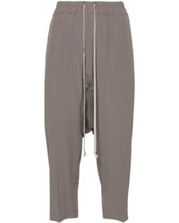 Rick Owens - Drop-crotch Cropped Trousers - Lyst
