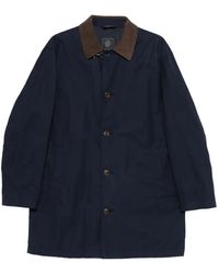 Fay - Button Collar Coat - Lyst