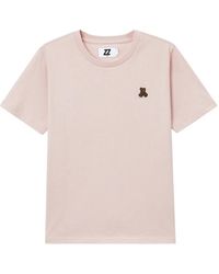 Izzue - Teddy-Patch Crew-Neck T-Shirt - Lyst