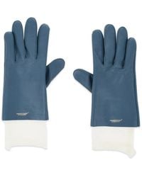 Undercover - Logo-Print Leather Gloves - Lyst