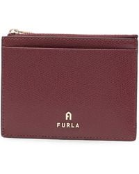 Furla - L Camelia Logo-Plaque Card Holder - Lyst