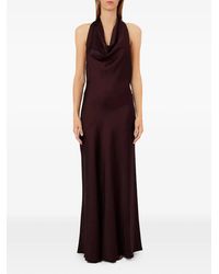 Liu Jo - Long Satin Dress - Lyst