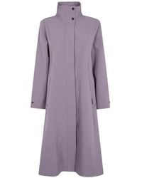 Rains - Hooded Logo-Print Coat - Lyst