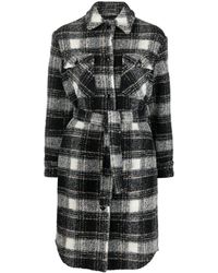 Woolrich - Checked Coat - Lyst