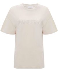 JW Anderson - Logo-embroidered Cotton T-shirt - Lyst