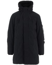 OUTHERE - Woven Peach Hooded Coat - Lyst