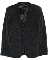 Reveres 1949 - Lurex-Detail Single-Breasted Blazer - Lyst