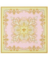 Versace - Barocco Print Silk Foulard - Lyst