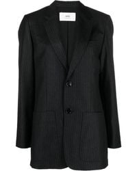 Ami Paris - Blazer Mit Nadelstreifen - Lyst