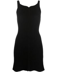 Courreges - Fitted Sweetheart-Neck Mini Dress - Lyst