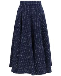 Sara Roka - Tabba 85 Check-Pattern Flared Skirt - Lyst