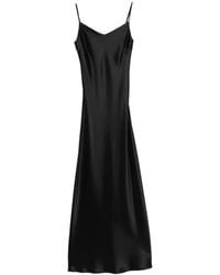 IVORY PARIS - V-Neck Slip Midi Dress - Lyst