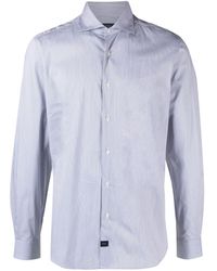 Fay - Long-sleeve Cotton-blend Shirt - Lyst