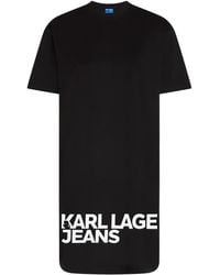 KARL LAGERFELD - Logo-Print Dress - Lyst