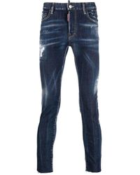 DSquared² - Slim-Fit-Jeans im Distressed-Look - Lyst