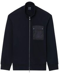ARMANI EXCHANGE - Pocket Zip Sweatshirt - Lyst
