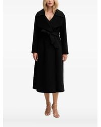 SIMONA CORSELLINI - Wool Belted Coat - Lyst