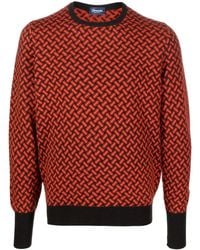 Drumohr - Razor Blade Patterned Jumper - Lyst