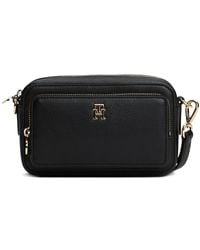 Tommy Hilfiger - Logo-Detail Zipped Shoulder Bag - Lyst
