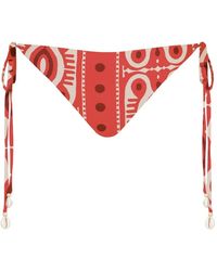 Johanna Ortiz - Sagrado Printed Tie Bikini Bottom - Lyst