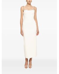 Nissa - Robe Mi-Longue À Cristaux - Lyst