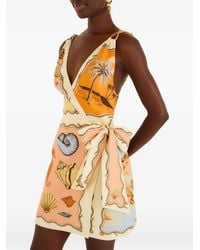 FARM Rio - Rio Souvenir Scarf-Print Top - Lyst