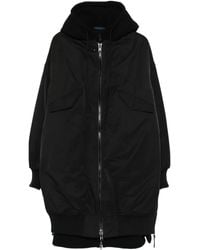 Yohji Yamamoto - Hooded Pocket Parka Coat - Lyst