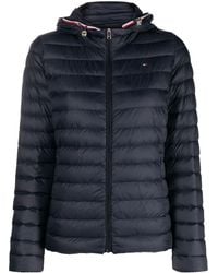 Tommy Hilfiger - Zipped Hooded Padded Jacket - Lyst