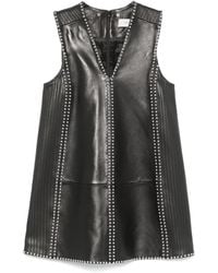 Golden Goose - Leather Mini Dress - Lyst