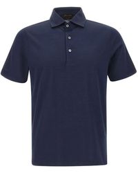 Gran Sasso - Short-Sleeve Cotton Polo Shirt - Lyst