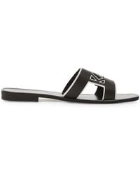 KARL LAGERFELD - Sandales À Découpes Logo - Lyst