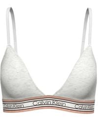 Calvin Klein - Logo-Tape Triangle Bralette - Lyst