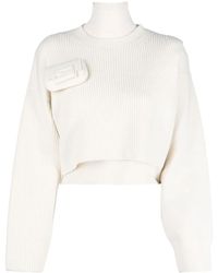 Fendi - Pocket-Detail Roll Neck Jumper - Lyst
