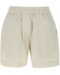 Herskind - Striped Cotton Shorts - Lyst