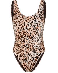 Mc2 Saint Barth - Leopard-print Swimsuit - Lyst