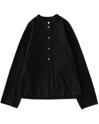 Studio Nicholson - Camisa Vega Con Medio Botón - Lyst