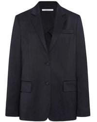 Another Tomorrow - Relaxed-Fit Single-Breasted Blazer - Lyst
