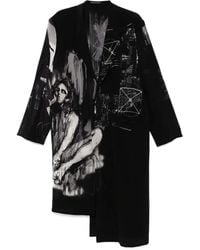 Yohji Yamamoto - Mantel mit Print - Lyst
