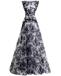 Gemy Maalouf - Structured Embroidered-Lace Dress - Lyst