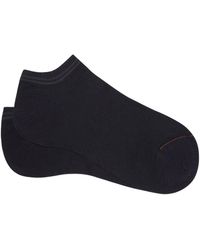ZEGNA - Stripe-Trim No-Show Socks - Lyst