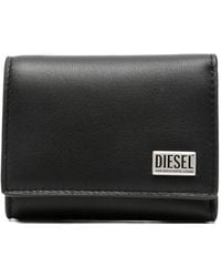 DIESEL - Biscotto Logo-Plaque Wallet - Lyst