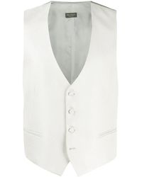 Dell'Oglio - V-Neck Silk Waistcoat - Lyst