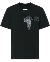 Maison Margiela - Taped Pocket Jersey T-Shirt - Lyst