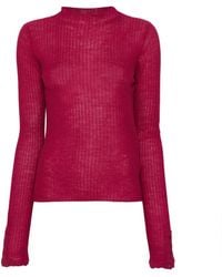 Patrizia Pepe - Ribbed-Knit Mock-Neck Sweater - Lyst
