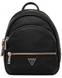 Guess - Zip Logo-Plaque Backpack - Lyst