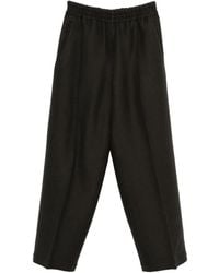 Ami Paris - Elasticated-Waist Wool Trousers - Lyst