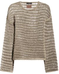 Dolce & Gabbana - Cotton-Linen Pullover - Lyst