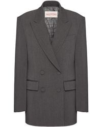 Valentino Garavani - Flap-Pocket Coat - Lyst
